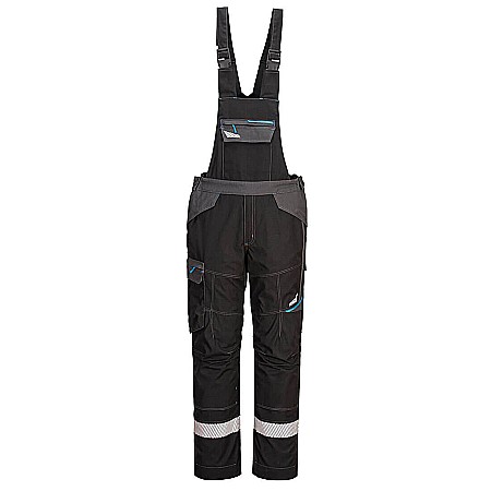 Imbracaminte ignifuga - WX3 Pantaloni cu Pieptar FR, PORTWEST FR405BKR