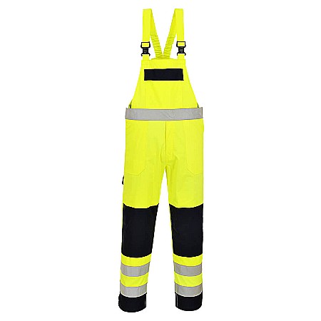 Imbracaminte ignifuga - Salopeta HiVis Multi-Norm, PORTWEST FR63YNR