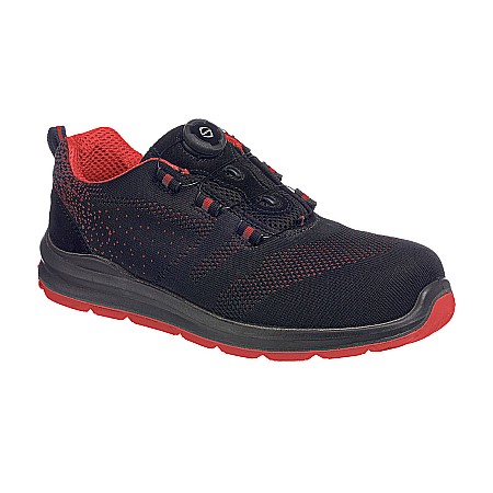 Protectie tip S1P - Portwest Compositelite Wire Lace Safety Trainer Knit S1P, PORTWEST FT08BKD