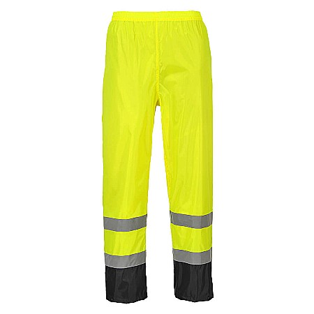Pantaloni reflectorizanti - Pantaloni de Ploaie Hi-Vis Classic Contrast, PORTWEST H444YBR
