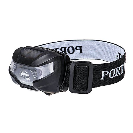 Protectie cap si inaltime - Lanterna Frontală USB Rechargeable, PORTWEST PA71BKR