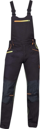 Protectie corp - Pantaloni cu bretele ARDON-CREATRON- negri neon