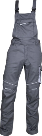 Pantaloni si salopete cu pieptar - Pantaloni cu bretele ARDON-SUMMER gri închis
