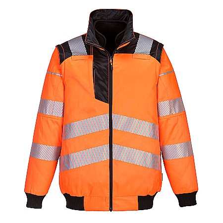 Jachete reflectorizante - Jacheta Pilot 3 in 1 Hi Vis, PORTWEST PW302OBR