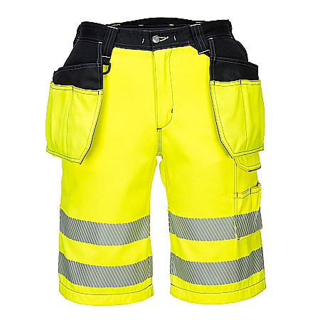 Pantaloni scurti - PW3 Hi-Vis Pantaloni Scurti Holster, PORTWEST PW343YBR
