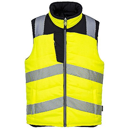 Protectie cap si inaltime - Vesta Reversibila Hi Vis PW3, PORTWEST PW374YBR