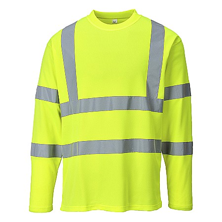 Tricou cu maneca lunga - Tricou Hi-Vis cu maneci lungi , PORTWEST S278YER
