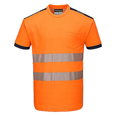 Tricouri reflectorizante - PW3 Tricou HiVis S/S, PORTWEST T181ONR