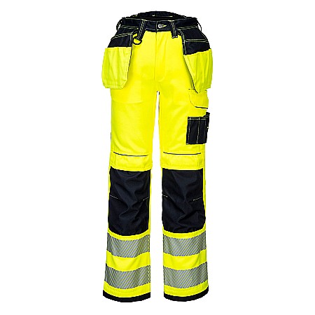 Pantaloni reflectorizanti - PW3 Pantaloni de lucru Holster Hi-Vis, PORTWEST T501YBR