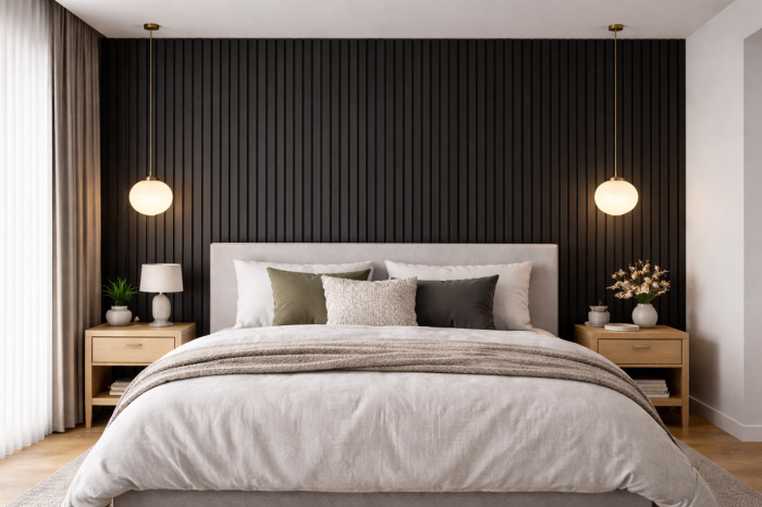 RIFLAJ ACUSTIC – PROTEKA, 2400 x 560 x 20 mm, negru mat [5]