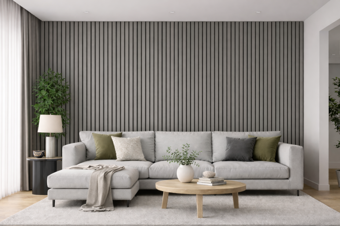 RIFLAJ ACUSTIC – PROTEKA, 2400 x 560 x 20 mm, stejar gri [4]