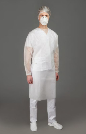 Echipamente de  protectie - Halat de unica folosinta - din polipropilena 20 gr/mp