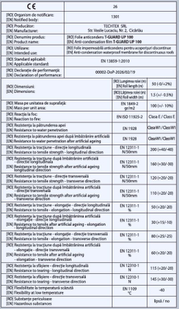 Membrana anticondens pentru acoperis T-Guard 100 [1]