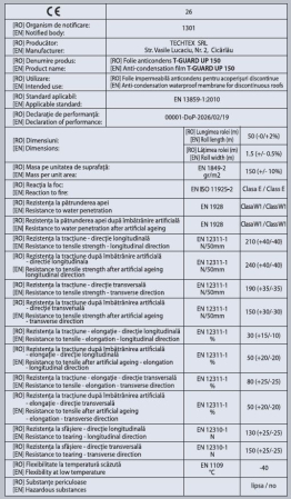 Membrana anticondens pentru acoperis T-Guard 150 [1]