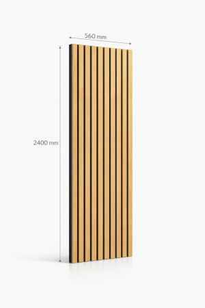 Decoratiuni interioare - RIFLAJ ACUSTIC – PROTEKA, 2400 x 560 x 20 mm, stejar natur