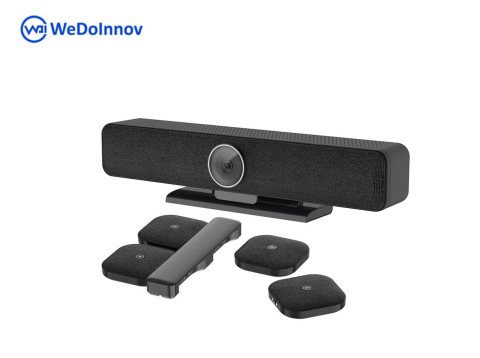Sisteme videoconferință - All-In-One Conference VideoBar WDI-TB5W Senz.Optic 8 Mpx 116° FoV AI Auto Framing & Face Tracking 4 built WeDoInnov, 4K UHD 3840 x 2160, captare voce 5 m, 4 microfoane