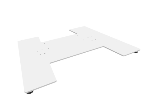 Accesorii - Bază de podea pentru standuri motorizate 60 & 120kg Multibrackets MB-8502, oțel, alb