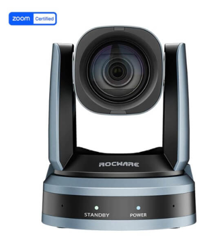 Camere de videoconferință PTZ și all-in-one - Camera PTZ videoconferinta RC821U Tracking Miscare USB 3.0 HDMI Rocware, Full HD 1920 x 1080, 12x zoom optic, câmp vizual 72.5°, HDMI/USB-C