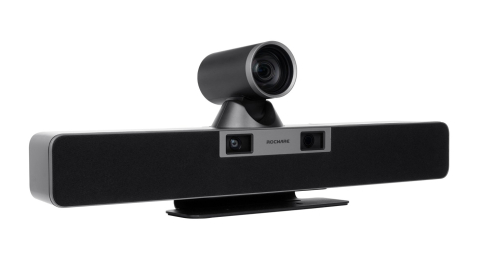 Camere de videoconferință PTZ și all-in-one - Cameră videoconferință All-In-One Dual Lens PTZ Conf.VideoBar RB20.8.5MP Panoramic 120°DFoV Lens 8.29MP Close-Up 70°Lens 12x Opt.Zoom Rocware, 4K UHD 3840 x 2160