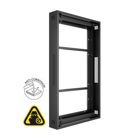 Carcase de protecție de exterior, IP56, cu sticlă securizată - Carcasa de Exterior de perete Multibrackets MB-8132 pentru Samsung 55" OH55 A-S/DX, compatibil 55", peisaj/portret, 10.5 kg