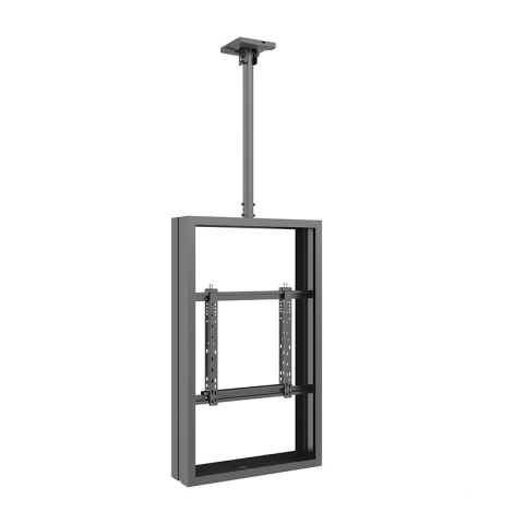 Accesorii - Carcasă de interior pentru 2 LCD spate-la-spate de tavan Multibrackets MB-3939, compatibil 50", oțel, peisaj/portret, negru, 20 kg