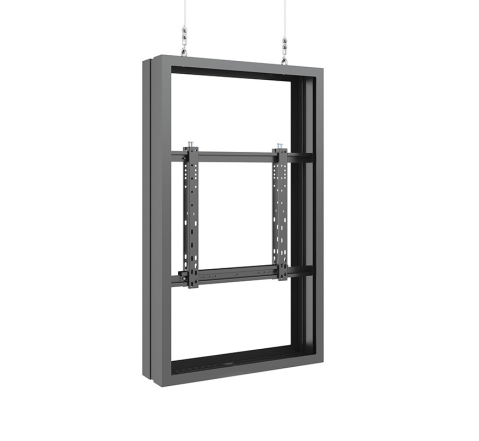Accesorii - Carcasă de interior pentru 2 LCD spate-la-spate de tavan pe fir Multibrackets MB-3946, compatibil 50", oțel, peisaj/portret, negru, 17.5 kg