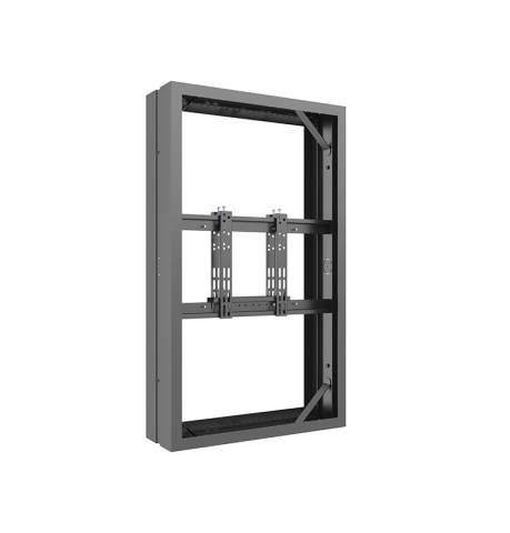 Carcase de protecție de interior pentru display-uri - Carcasă de interior pentru 2 LCD spate-la-spate Multibrackets MB-6367, compatibil 43", oțel, peisaj/portret, negru, 27 kg