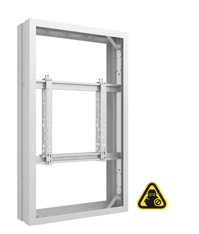 Carcase de protecție pentru display-uri, interior și exterior - Carcasă de interior pentru 2 LCD spate-la-spate Multibrackets MB-7654, compatibil 50", oțel, alb, 17.5 kg