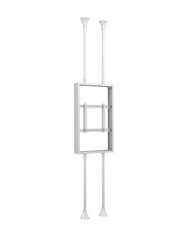 Carcase de protecție de interior pentru display-uri - Carcasă de interior pentru 2 LCD spate-la-spate tavan-la-podea Multibrackets MB-6870, compatibil 55", oțel, alb, 42 kg