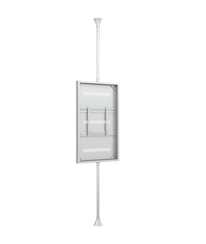 Carcase de protecție de interior pentru display-uri - Carcasă de interior pentru LCD tavan-la-podea Multibrackets MB-5728, compatibil 65", oțel, peisaj/portret, alb, 35 kg