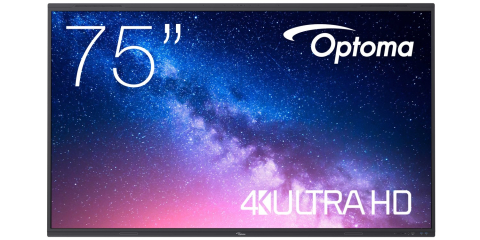 Displayuri interactive profesionale pentru educație și săli de ședințe - Display interactiv 75" OPTOMA Creative Touch 5 5753RK Google EDLA certified, 4K UHD 3840 x 2160, Android 15, 450 cd/m², HDMI/USB-C/Wi-Fi