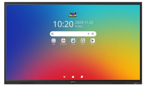 Displayuri interactive profesionale pentru educație și săli de ședințe - Display interactiv Viewsonic ViewBoard IFP6541-1-1C 65 inch, 4K UHD 3840 x 2160, touch 64 puncte, Android 16, 450 cd/m², HDMI/USB-C/Wi-Fi, VESA 600 x 400 mm, negru