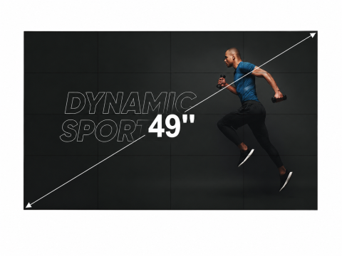 Displayuri videowall și soluții de perete video - Display profesinal LG 49" 49VL5PJ-A Slim Bezel Video Wall, Full HD 1920 x 1080, 500 cd/m², 24/7, webOS 4.1, peisaj/portret, contrast 1000:1