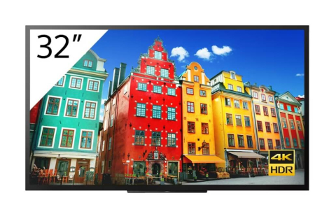 Displayuri profesionale pentru digital signage - Display profesional 32" Sony Bravia FW-32BZ30J Apple AirPlay/Chromecast încorporat, 4K UHD 3840 x 2160, 24/7, Android, peisaj/portret, contrast 3000:1