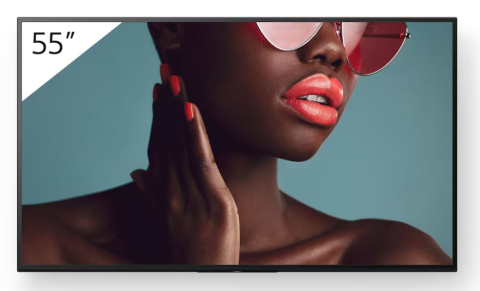 Displayuri profesionale pentru digital signage - Display profesional 55" Sony Bravia FW-55BZ40L AirPlay/Chromecast, 4K UHD 3840 x 2160, 700 cd/m², 24/7, Android, peisaj/portret, contrast 1200:1