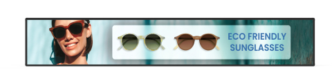 Displayuri profesionale pentru digital signage - Display Profesional 76 " Ultra-Wide Stretched 58:9 ALLSEE, 3840 x 600, 500 cd/m², 24/7, Android, contrast 1200:1