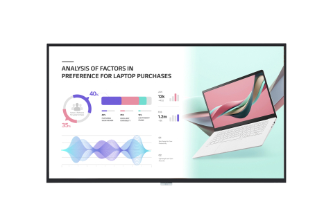 Displayuri profesionale pentru digital signage - Display profesional 98" LG 98UH5J-H, 4K UHD 3840 x 2160, 500 cd/m², 24/7, webOS 6.0, peisaj/portret, contrast 1200:1, negru