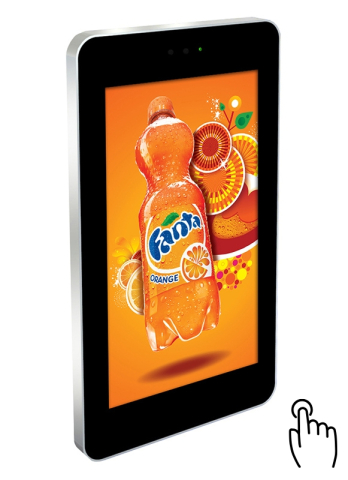 Displayuri outdoor profesionale pentru exterior - Display Profesional Outdoor cu Touch 22" ALSEE Protectie Antivanda Allsee-tech, 4K UHD 3840 x 2160, 2500 cd/m², 24/7, Android 7.1