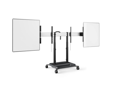 Accesorii pentru display-uri interactive și table digitale - Display profesional Solutie Classroom cu Whiteboarduri laterale si Stand motorizat mobilă Vogel's RISE5205, 65 inch