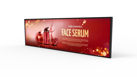 Displayuri profesionale pentru digital signage - Display Profesional Ultra-Wide Stretched 28" ALSEE Allsee-tech WS28HD8-B, 1920 x 360, 700 cd/m², 24/7, Android 7.1, contrast 1200:1