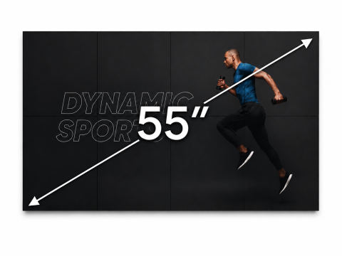 Displayuri videowall și soluții de perete video - Display SMART Signage pentru VideoWall LG 55VL5PJ - edge to edge Player încorporat, 55 inch, Full HD 1920 x 1080, 500 cd/m², 24/7, contrast 1200:1, peisaj/portret