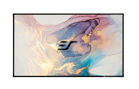 Videoproiecție: videoproiectoare, ecrane și accesorii - Ecran de proiectie pentru ALR LONG THROW Full Grey Elitescreens DWF135DHD3 rama fixa, 299 x 168 cm, format 16:9, Pânză ALR (ambient light rejecting), perete, gri