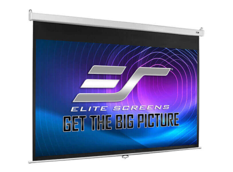 Videoproiecție: videoproiectoare, ecrane și accesorii - Ecran de proiectie pentru perete/tavan EliteScreens SRM-PRO M100HSR-PRO SLOW, 222 x 125 cm, format 16:9, Pânză MaxWhite, 1.1 gain, perete sau tavan