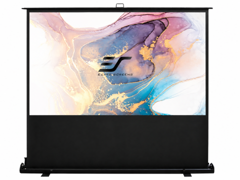 Videoproiecție: videoproiectoare, ecrane și accesorii - Ecran de proiectie portabil Pull Up EliteScreens ezCinema F150NWV, 305 x 229 cm, format 4:3, Pânză MaxWhite, de podea (portabil)