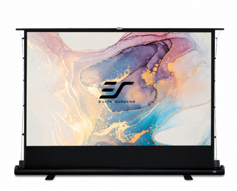 Videoproiecție: videoproiectoare, ecrane și accesorii - Ecran de proiectie portabil-tensionat Pull Up EliteScreens ezCinema Plus FT100XWV, format 4:3, Pânză MaxWhite, de podea (portabil)