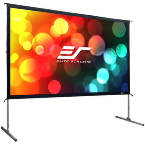Videoproiecție: videoproiectoare, ecrane și accesorii - Ecran proiectie de podea EliteScreens Yard Master OMS120H2 Format - TG26, 266 x 149 cm, format 16:9, Pânză CineWhite, de podea (portabil)