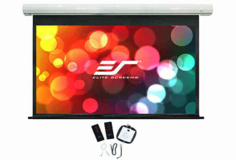 Videoproiecție: videoproiectoare, ecrane și accesorii - Ecran proiectie electric perete/tavan EliteScreens Saker Premium SK110NXW-E10, 237 x 148 cm, format 16:10, Pânză MaxWhite, 1.1 gain, perete sau tavan
