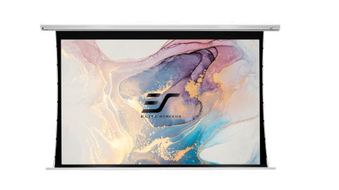 Videoproiecție: videoproiectoare, ecrane și accesorii - Ecran proiectie electric perete/tavan EliteScreens Saker Tab Tension SKT135XHW2-E24 drop 60cm, 299 x 168 cm, format 16:9, Pânză MaxWhite, perete sau tavan