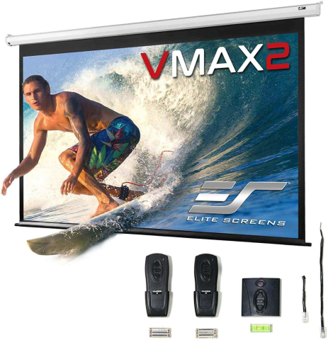 Videoproiecție: videoproiectoare, ecrane și accesorii - Ecran proiectie electric perete/tavan EliteScreens VMAX150XWH2, 332 x 187 cm, format 16:9, Pânză MaxWhite, 1.1 gain, perete sau tavan