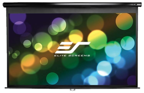 Videoproiecție: videoproiectoare, ecrane și accesorii - Ecran proiectie manual perete/tavan EliteScreens M120UWH2, 266 x 149 cm, format 16:9, Pânză MaxWhite, 1.1 gain, perete sau tavan